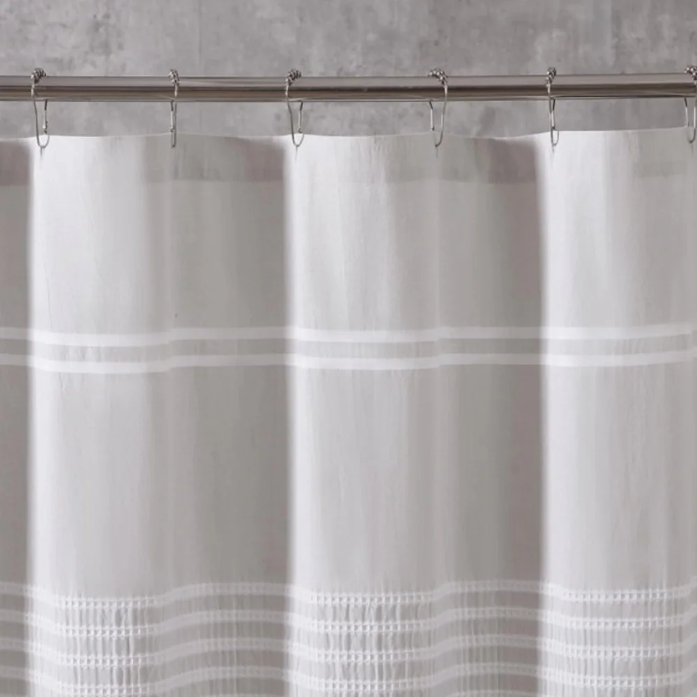 NWT Vera Wang 100% Cotton Lightweight Shower Curtain 70